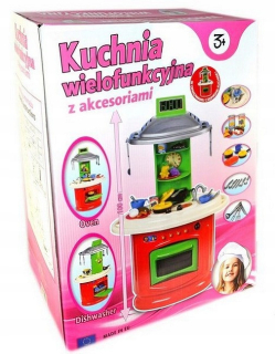 Multifunkčná kuchyňa Mrowiec 5908258100037 3 roky + 64 x 42 x 100 cm červená