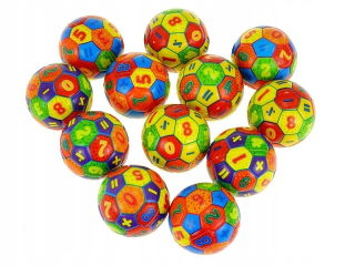 PENOVÁ GUĽA 6CM 12KS MATEMATIKA
