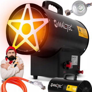 PLYNOVÝ OHRIEVAČ NA VALEC, DÚCHADLO, HADICE, REDUKTOR, VYSOKÝ VÝKON 25kW