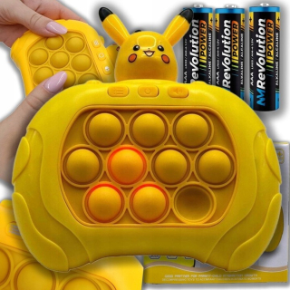 POPIT POPIT PIKACHU HRA ELEKTRICKÁ ARKÁDOVÁ HRA + 3 BATERIE ZDARMA