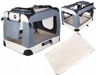Ender nosič psa odtiene sivej L 70 cm x 52 cm 50 cm