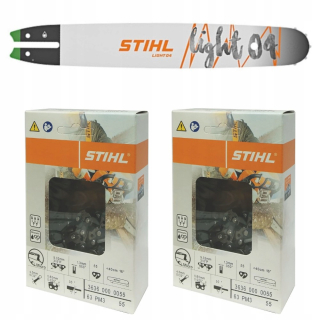 Vodiaca lišta na pílu - Sprievodca stihl 40 cm + 2x reťazec pre MS 180 ms 181 ms 231 ms 251 originál