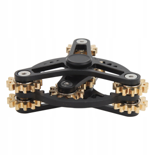 Bearing Gear Finger Toy Meditation Anxiety Reduction 3 Gear black