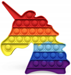 Push Pop Fidget Toys Dekompresné hračky Unicorn