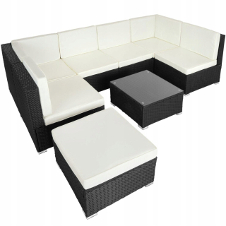 Sada záhradného nábytku Technorattan TecTake Venice grey 3 kusy.