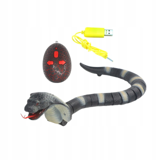RC Elektrická hračka Snake Realistic Black