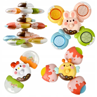 SPINNER FIDGET SPINER SENSORY HRAČKA NA ROZSTREKOVANIE S PRÍSAVKOU