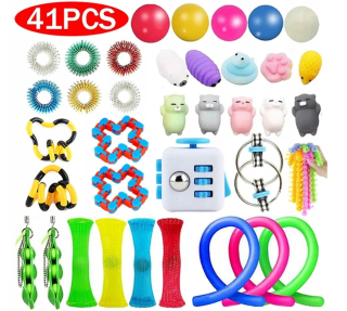 SÚPRAVA ANTISTRESOVÝCH HRAČIEK FIDGET TOYS BUBBLE