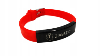 Červený náramok DIABETICKÝ
