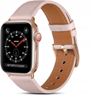 SEMIŠOVÝ ELEGANTNÝ REMienok PRE HODINKY APPLE 6 5 4 38 40 42 44MM IWATCH RUŽOVÉ