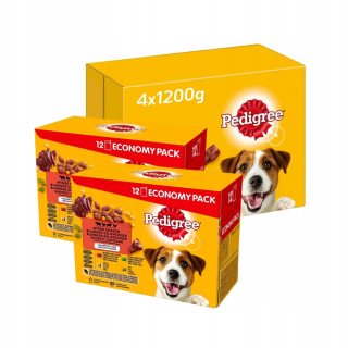 Pedigree mokré krmivo mix príchutí 1,2 kg