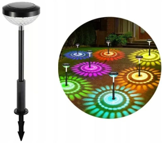 JIKO vstavaná solárna lampa strieborná 19 cm 1 ks.