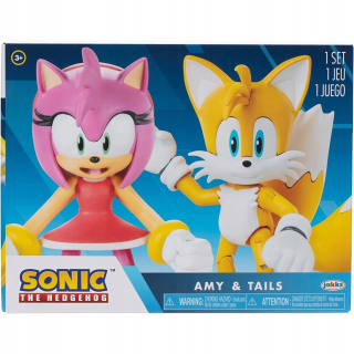 SONIC THE HEDGEHOG JAKKS PACIFIC SET MOŽNÝCH POSTAVIČIEK AMY + CHVOSTKY