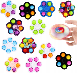 Sada 12 kusov Fidget Spinner Magic Toy Spinning Antistresová súprava