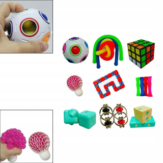 Sensory Fidget Toys Antistresové loptičky s hračkami na ruky Fidget S