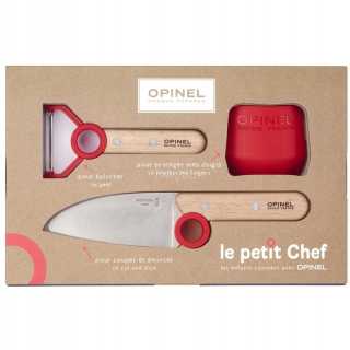 Sada nožov v krabičke Opinel Le petit chef 2 ks.