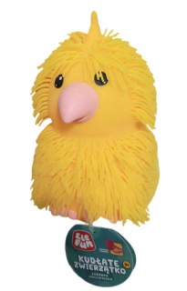 Elefun Shaggy Chicken žltá gumená senzorická hračka