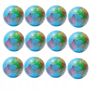 Squeeze Globe Toys 12 kusov stlačiteľnej peny pre dospelých