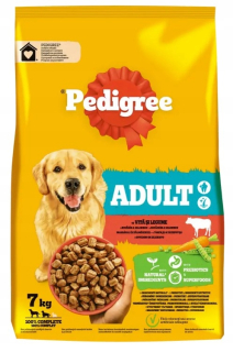 Pedigree suché krmivo hovädzie a hydinové 7kg