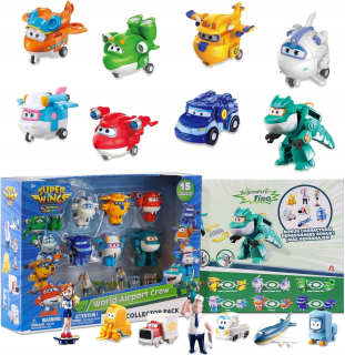 Super Wings Transformer Toys 2", hračka do lietadla, mini akčné figúrky pre
