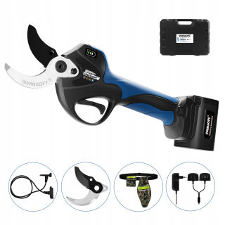 Swansoft 8605Pro, akumulátorové elektrické prerezávačky 40mm, s predlžovacou šnúrou