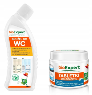 Baktérie do SEPTIKA Tablety na ČISTENIE ODPADOVEJ VODY bioExpert na ROK + BIO GÉL 2v1