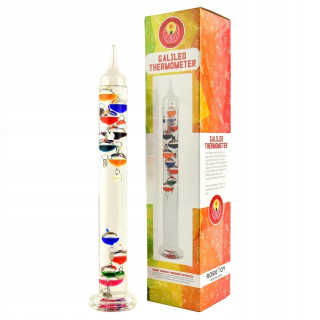 Galileov teplomer 43 cm - 10 plavákov SUPER