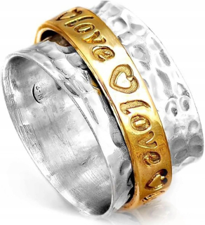 Trend prsteň na prsty proti stresu Fidget Spinner anxiety rings Vintage
