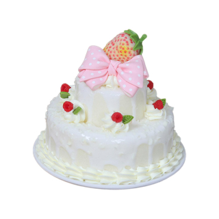 Model umelej torty Falošná torta Realistická hračka na umelé jedlo Faux White