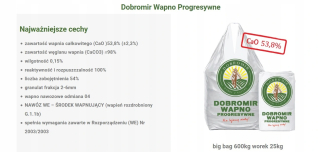 Dobromir vápenné hnojivo granulát 25 kg 25 l