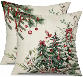 VIANOČNÉ VANKÚŠKY 45x45 CM 2 KS. PREMIUM ZIMNÝ SET SET