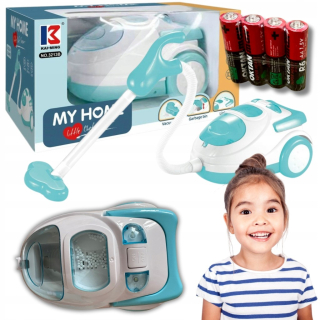 HRAČKA VYSÁVAČA PRE DETI DOMÁCE SPOTREBIČE FUNGUJE AKO SKUTOČNÝ LED ZVUK + BATÉRIE