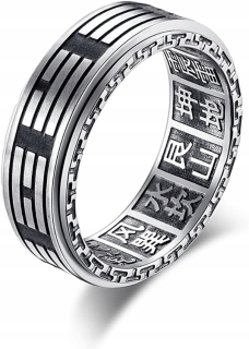 Vintage čínske Tai Chi Kung Fu Mantra Taoism Mantra Fidget Antistres