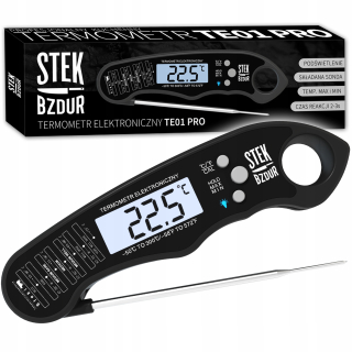 Profesionálny vodotesný kuchynský teplomer STEK BZDUR TE01 PRO s LCD displejom