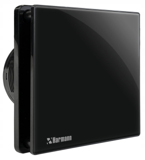 Kúpeľňový ventilátor Harmann REY B100T Glass Timer, 100 mm