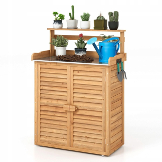 Polička Costway 120 x 87 x 45 cm - drevo
