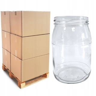 Poháre na zaváranie medu 900ml 384ks na kompótové uhorky 1200g POL PALETA b/z