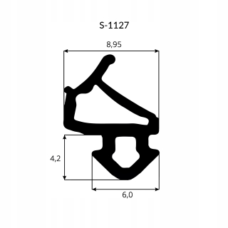 Tesnenie krídla pre okná Veka S-1127 z EPDM, 50 m