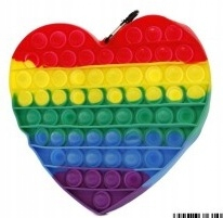 POP IT Heart SENSORY TOY PUSH BUBBLE POP