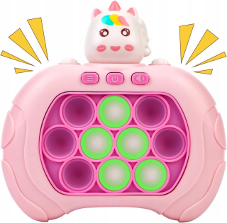 Antistresová arkádová hra pop it popit konzola push unicorn