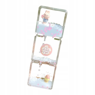 De-Cute Liquid Motion Bubbler Timer Home Decor Senzorické hračky Presýpacie hodiny Modré