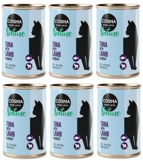 COSMA NATURE TUŇÁK S JAHŇAČKOU 6X140G