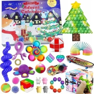 FIDGET TOY ADVENTNÝ KALENDÁR ANTISTRESOVÝ POP IT