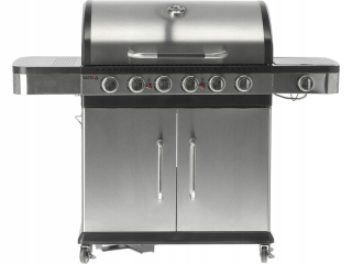 YATO ZÁHRADNÝ PLYNOVÝ GRIL 6+1 NEREZ 20,2kW LIATINOVÝ ROŠTOVÝ HORÁK